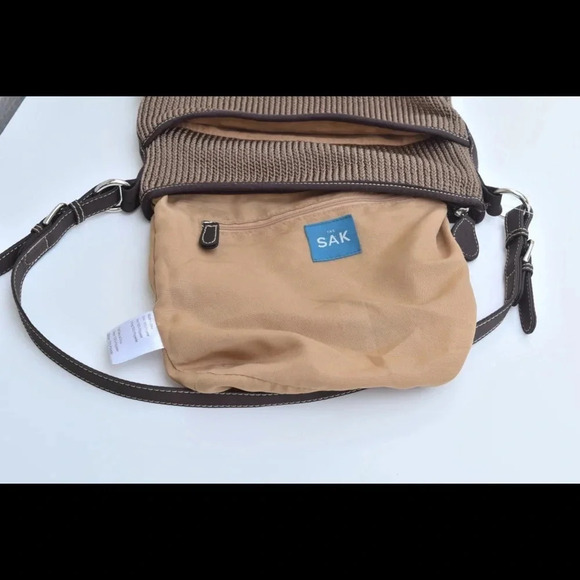 The Sak woven crochet hobo bag